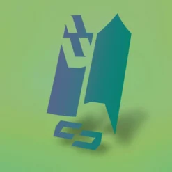 Unleazhed - M02 Sticker - Flipflop Violet / Blue